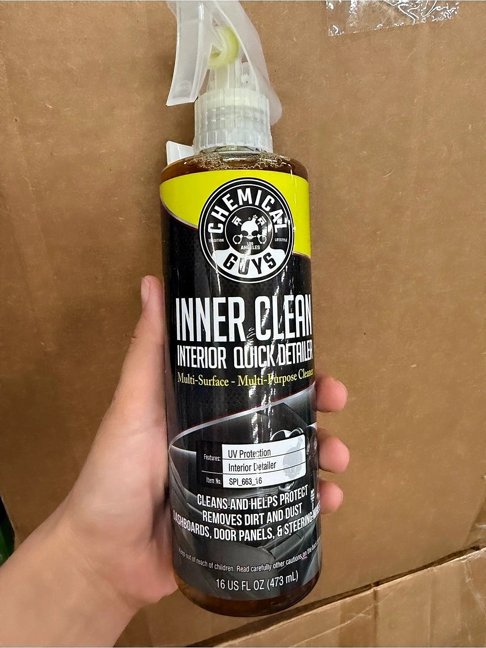 Chemical Guys InnerClean Interior Quick Detailer Interior Cleaner 16 fl oz